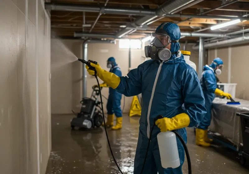 Basement Sanitization and Antimicrobial Treatment process in Chouteau, OK